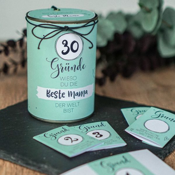 Geschenkidee zum Muttertag zum selberbasteln in einer Konservendose