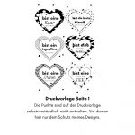 Digitale Vorlage für Duplobanderolen mit Herz für den Muttertag.