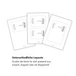 Grußkarte mit Geld zum Aufkleben in unterschiedlichen Layouts zum Drucken