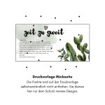 Rückseite des Geschenk-Gutscheins "Zeit zu Zweit".