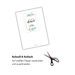 Schnelle DIY Karte für das Brautpaar.