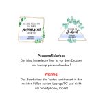 Personalisierbare Geschenkanhänger "Hochzeitssuppe" zum ausdrucken und editieren.