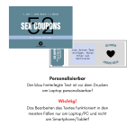Personalisierbare Sex Coupons für Männer.