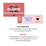 Personalisierbare Sexgutscheine für sie.