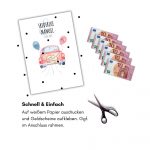 Last-Minute-Geschenk zur Hochzeit: Poster mit Geldscheinen
