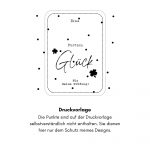 Eine Vorschau der Druckvorlage für die Glücksbringer-Karte mit Riesen.