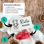 Rentiernasen Vorlage zum Ausdrucken [Digital] – Bild 5