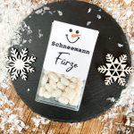 Printable Geschenkidee „Schneemann-Fürze“ – lustige Druckvorlage für Tic-Tac-Verpackung zum Ausdrucken