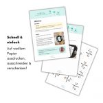 Schnell und einfach. Auf weißem Papier ausdrucken, ausschneiden und verschenken.