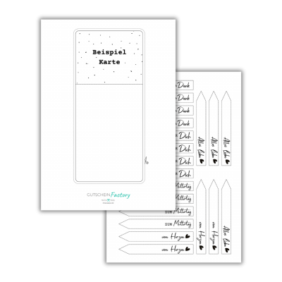 Druckvorlage für die Gutscheinkarte