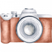 Brauner Fotoaparat