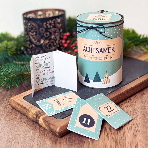 Achtsamer Adevntskalender - Geschenke zum ausdrucken und selber basteln