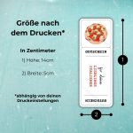 Der Gutschein Italiener hat nach dem Drucken die Maße 14cm x 5cm - abhängig von deinen Druckeinstellungen!