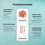 Produktvorteile des Gutschein Italiener: Last Minute Geschenk - unkompliziert daheim ausdrucken; Zeit statt Zeug - Kreatives Geschenk für gemeinsame Lieblingsmomente; Liebevoller Aquarellstil - zauberhaftes Design, das Lust auf mehr macht; Individuelle Verpackung - mit passenden Gutscheinkarten und -hüllen kombinierbar