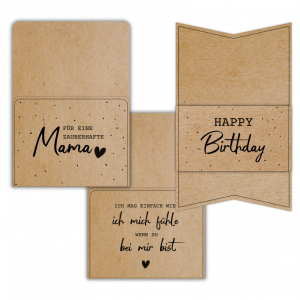 Gutschein zum selber basteln mit Gutscheinkarte zum passenden Geschenkanlass - hier Muttertag, Valentinstag oder Geburtstag.