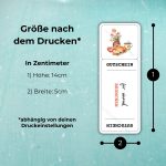 Die Brunch Gutschein Vorlage hat nach dem Drucken die Maße 14cm x 5cm – abhängig von deinen Druckeinstellungen!