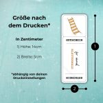 Die Gutschein Kletterwald basteln Vorlage hat nach dem Drucken die Maße 14cm x 5cm – abhängig von deinen Druckeinstellungen!