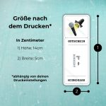 Die Gutschein Vorlage Konzert zum Ausdrucken hat nach dem Drucken die Maße 14cm x 5cm – abhängig von deinen Druckeinstellungen!