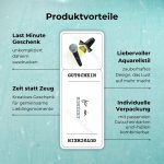 Produktvorteile der Gutschein Vorlage Konzert zum Ausdrucken: Last Minute Geschenk – unkompliziert daheim ausdrucken; Zeit statt Zeug – Kreatives Geschenk für gemeinsame Lieblingsmomente; Liebevoller Aquarellstil – zauberhaftes Design, das Lust auf mehr macht; Individuelle Verpackung – mit passenden Gutscheinkarten und -hüllen kombinierbar