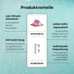 Produktvorteile der Massage Gutschein Vorlage zum Ausdrucken: Last Minute Geschenk – unkompliziert daheim ausdrucken; Zeit statt Zeug – Kreatives Geschenk für gemeinsame Lieblingsmomente; Liebevoller Aquarellstil – zauberhaftes Design, das Lust auf mehr macht; Individuelle Verpackung – mit passenden Gutscheinkarten und -hüllen kombinierbar