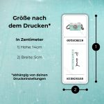 Die Sightseeing Gutschein Vorlage hat nach dem Drucken die Maße 14cm x 5cm – abhängig von deinen Druckeinstellungen!