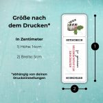 Weihnachts-Gutschein Druckvorlage mit Maßangaben: Höhe 14 cm, Breite 5 cm (abhängig von den Druckeinstellungen)