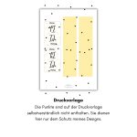 Digitale Druckvorlage mit gelbem Sternenmuster und zwei Etiketten mit dem Schriftzug „Ich mag dich“. Die schwarzen Punkte dienen nur als Designschutz. Ideal für ein süßes DIY Geschenk oder selbstgemachte Adventskalenderidee.