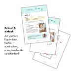 Anleitung zum Basteln eines kleinen Weihnachtsgeschenks mit Kinderschokolade. Zeigt ausgedruckte Bastelvorlagen und erklärt, wie man sie auf Papier oder Karton druckt, ausschneidet und verschenkt. Liebevolle Gestaltung – ideal als kleine Aufmerksamkeit im Advent.