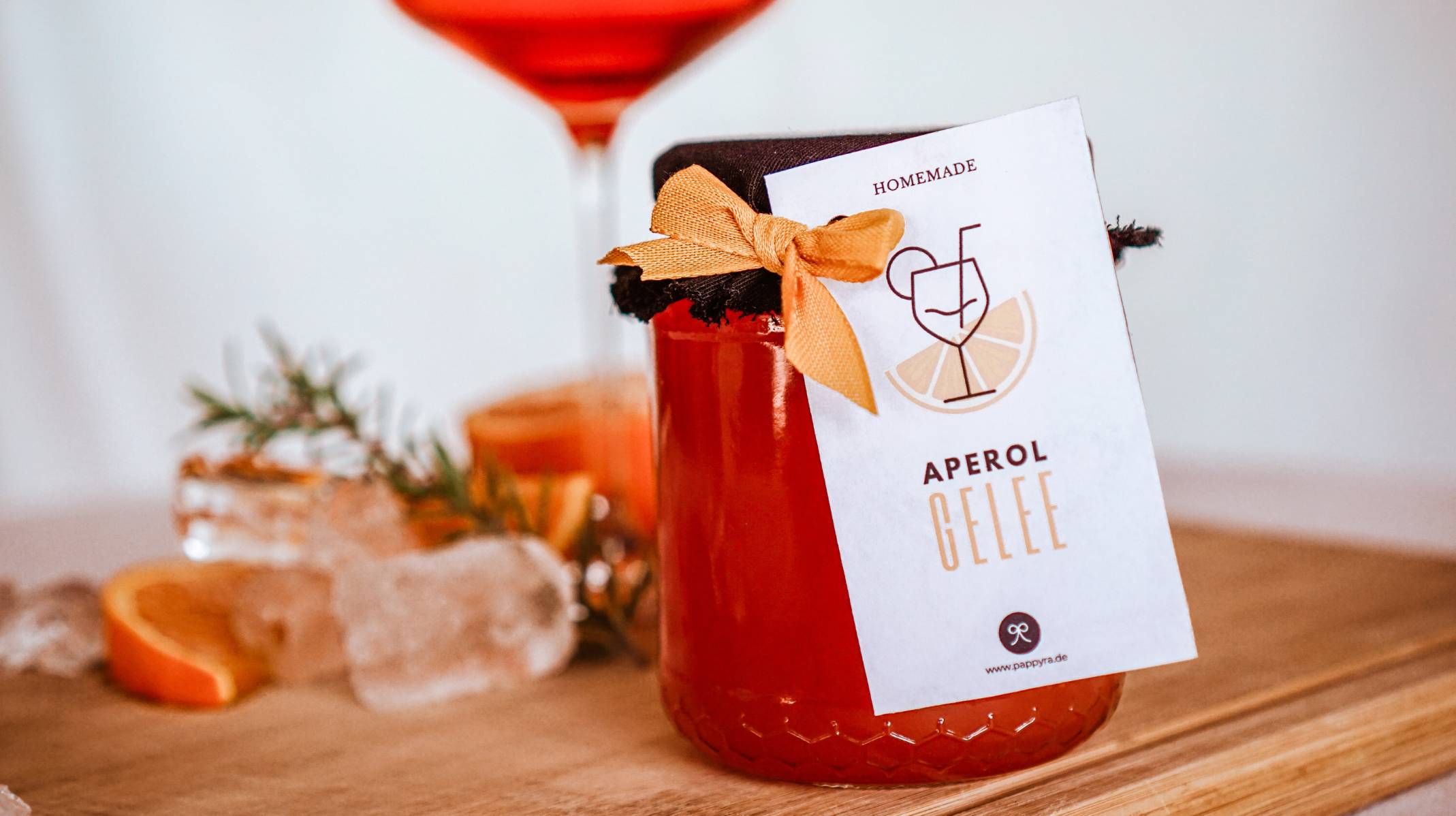 Aperol Spritz Gelee - einfaches Rezept und kostenlose Etiketten zum Ausdrucken