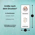 Die Frühstück im Bett Gutschein Vorlage hat nach dem Drucken die Maße 14cm x 5cm – abhängig von deinen Druckeinstellungen!