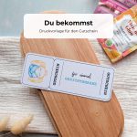 Gutschein Gesichtsmaske Druckvorlage als PDF zum Downloaden. Auf dem Gesichtsmaske-Gutschein ist ein Gesicht mit zwei Händen im Aquarellstil abgebildet.