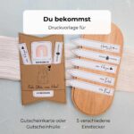 Du suchst ein schnelles DIY Geschenk? Diese digitale Druckvorlage als praktische PDF Vorlage zeigt einen liebevoll gestalteten Gutschein für Ostern. Das Set enthält eine Gutscheinhülle mit süßem Osterhase Motiv und 5 verschiedene Einstecker mit Sprüchen. Perfekt als Last Minute Geschenk zum sofortigen Ausdrucken und Basteln.