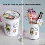 Vorher-Nachher Vergleich: Bastle mit unserer PDF Vorlage eine nachhaltige Beste Mama Muttertag Upcyling Geschenkverpackung und fülle sie individuell als liebevolles, selbstgemachtes DIY Geschenk.